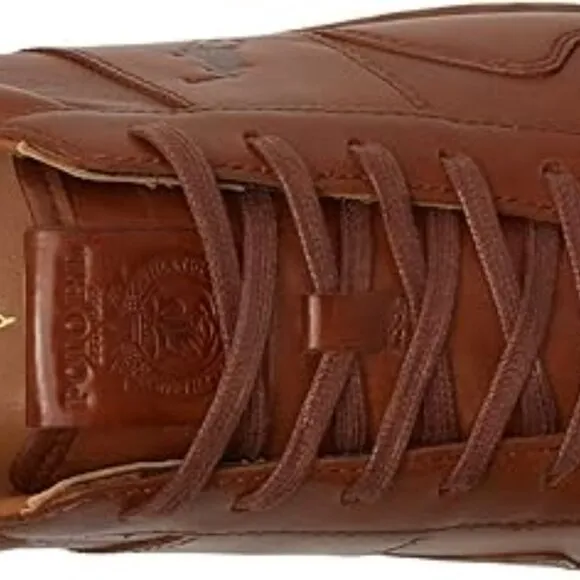 Ralph Lauren Polo Ralph Lauren Train 85 Leather Men's Shoes Brown
