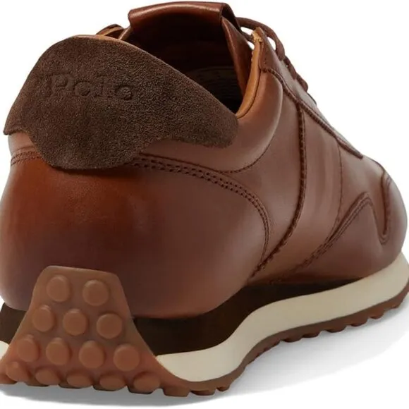 Ralph Lauren Polo Ralph Lauren Train 85 Leather Men's Shoes Brown