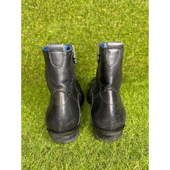 RARE Mark Nason Rock Lives Dragon Biker Distressed Cross 87595 Boots 10