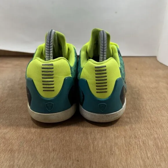 RARE Nike Kobe IX EM Easter Turbo Green Silver Metallic Volt 5.5Y 653593-300