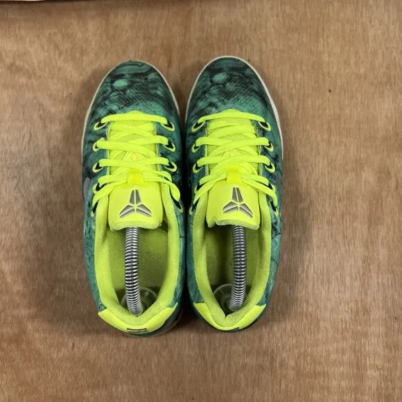 RARE Nike Kobe IX EM Easter Turbo Green Silver Metallic Volt 5.5Y 653593-300