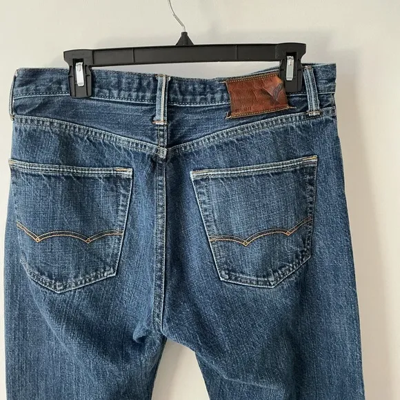 RAW Selvedge Button Fly Original Taper Jeans American Eagle Outfitters
