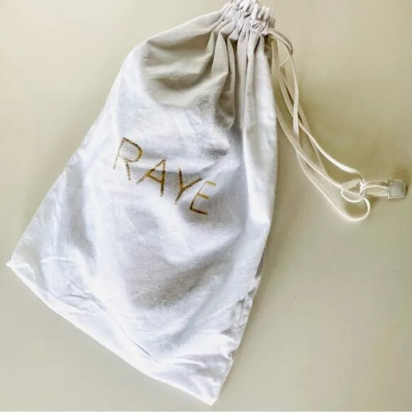 RAYE REVOLVE Black White Two Tone Snakeskin Toe Lace Up Ballet Flats Shoes 36