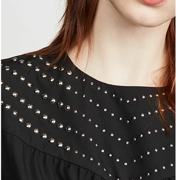 Rebecca Minkoff Jackson Dress Size XS Black Puff Sleeves NWT Oversize
