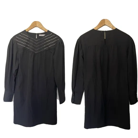 Rebecca Minkoff Jackson Dress Size XS Black Puff Sleeves NWT Oversize
