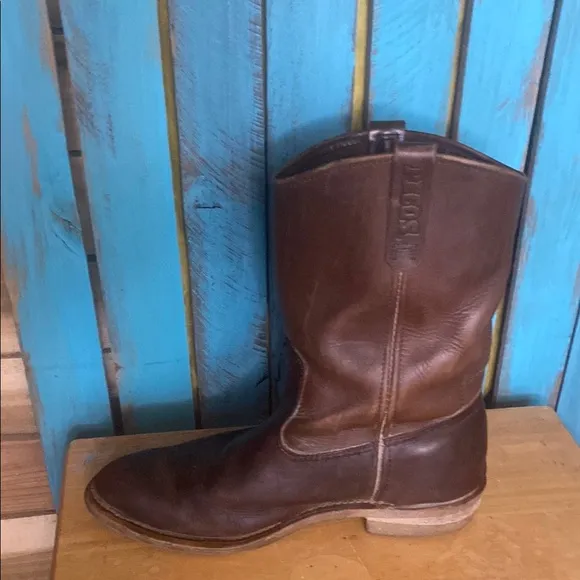 Red Wing 1155 Pecos soft toe 11” size 12D slip resistant brown Leather Boots