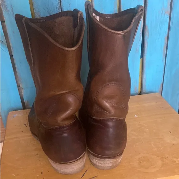 Red Wing 1155 Pecos soft toe 11” size 12D slip resistant brown Leather Boots