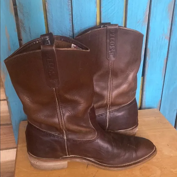Red Wing 1155 Pecos soft toe 11” size 12D slip resistant brown Leather Boots