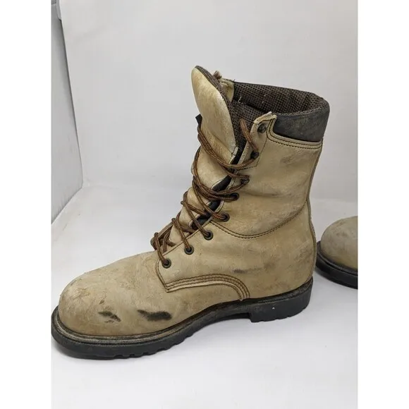 Red Wing 2229 10” Steel Toe Gore-Tex Work Boots Men's‎ Size 8.5 EE Wide USA Made