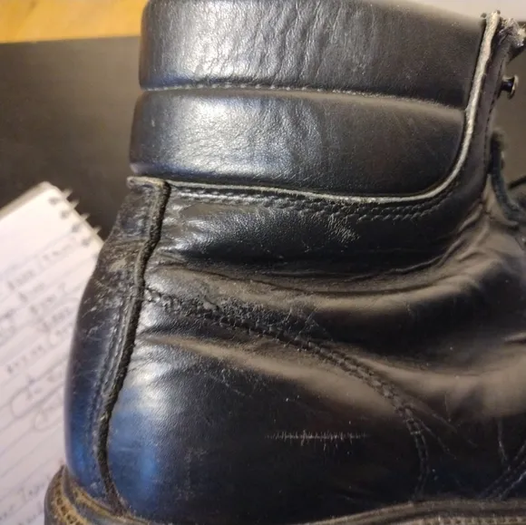 RED WING 2410 Tech Toe Work Boots Size 8 EE (Wide) Black ANSI Z41 PT91 MI/75...