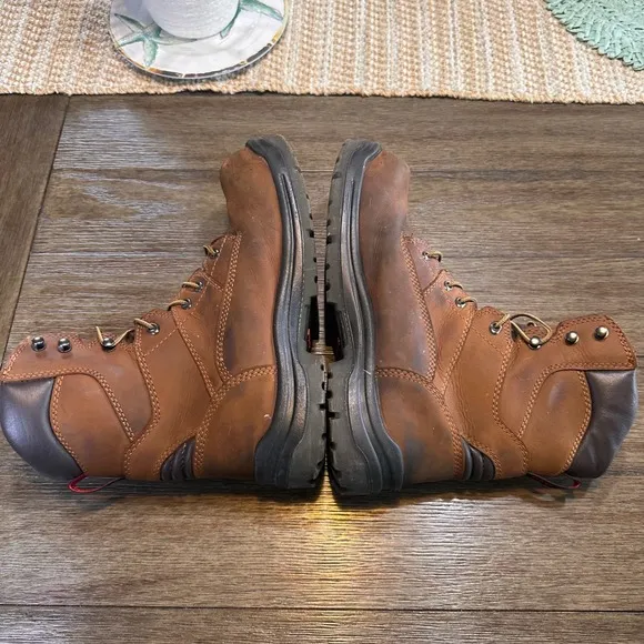 Red Wing 8&quot; Leather Safety Work Boots King Toe 2239 Waterproof Brown 11
