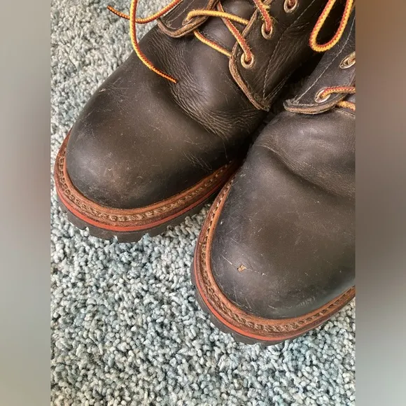 Red Wing Boots 218 9001 Men 12.5 Wildland Fire Fighter Logger Work Black