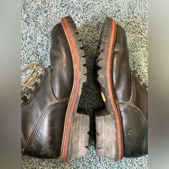 Red Wing Boots 218 9001 Men 12.5 Wildland Fire Fighter Logger Work Black
