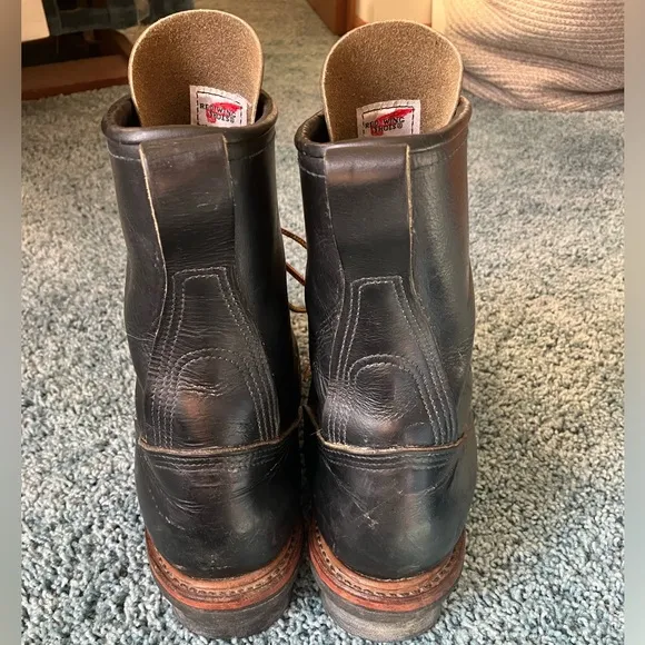 Red Wing Boots 218 9001 Men 12.5 Wildland Fire Fighter Logger Work Black