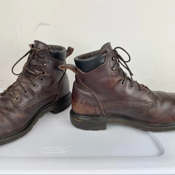 Red Wing Boots Mens Work Boots Sz 11.5 Brown Leather F2892-11