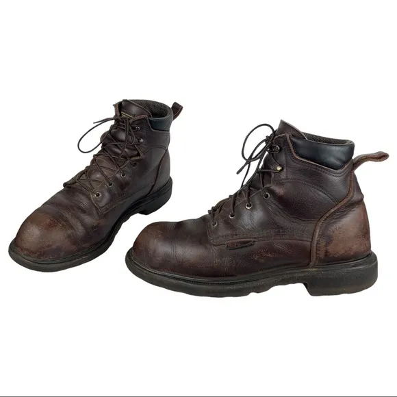 Red Wing Boots Mens Work Boots Sz 11.5 Brown Leather F2892-11