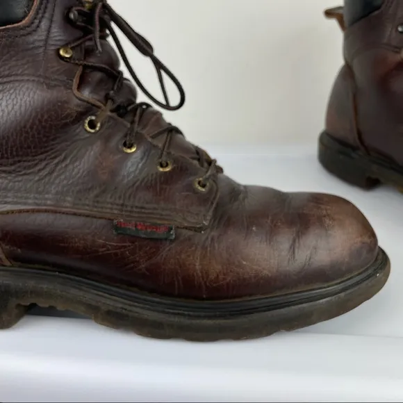 Red Wing Boots Mens Work Boots Sz 11.5 Brown Leather F2892-11
