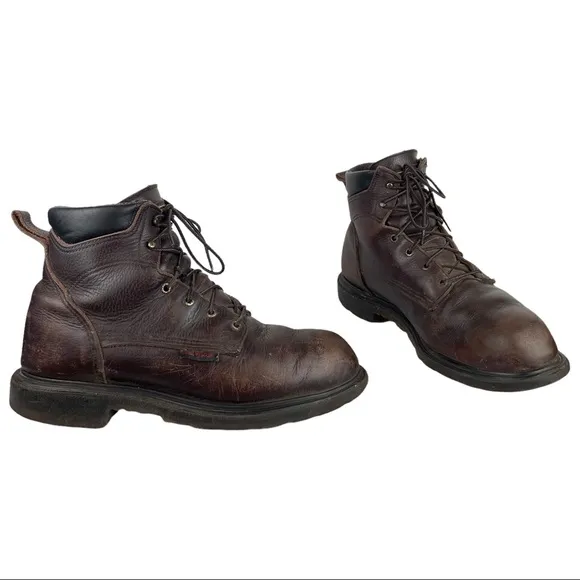 Red Wing Boots Mens Work Boots Sz 11.5 Brown Leather F2892-11