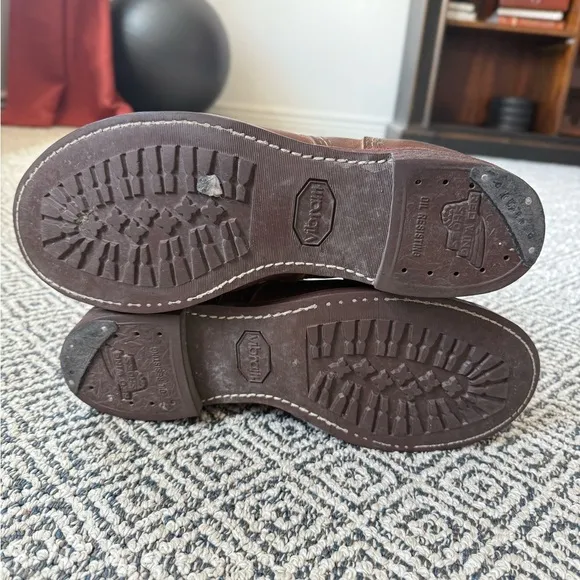 Red Wing Brown Leather Cap-Toe Boots