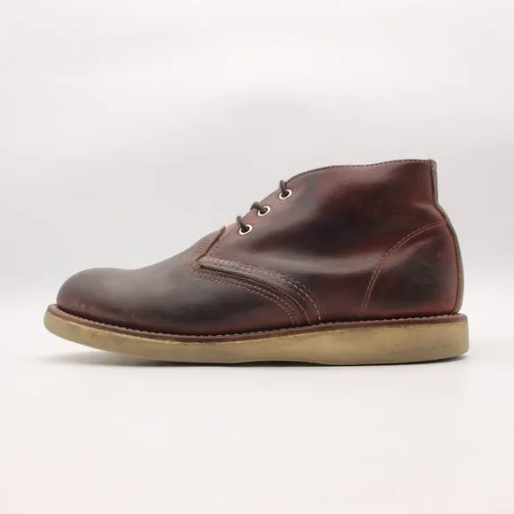 Red Wing Heritage 3141  Men's US 9.5 D Work Chukka Briar Oil Slick Leather Boots
