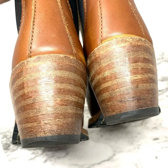 Red Wing Heritage Harriet Chunky Chelsea Boots 5 USA Vibram Moto Boho Classic
