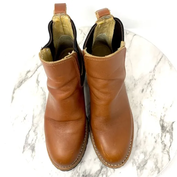 Red Wing Heritage Harriet Chunky Chelsea Boots 5 USA Vibram Moto Boho Classic