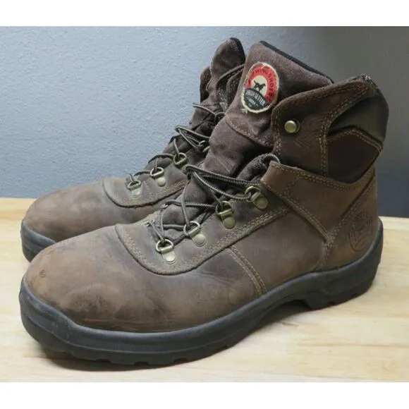 Red Wing Irish Setter 83607 EH Brown Leather Steel Toe Work Boots Size 11.5‎ D