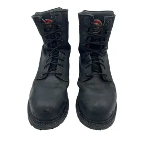 Red Wing Irish Setter Mens Logger 8&quot; Boots Work Black Steel Toe Sz 10 83836