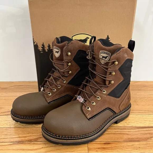 Red Wing Irish Setter Men's Ramsey Brown and Black Work Boots