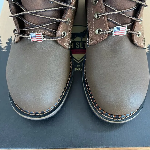 Red Wing Irish Setter Men's Ramsey Brown and Black Work Boots