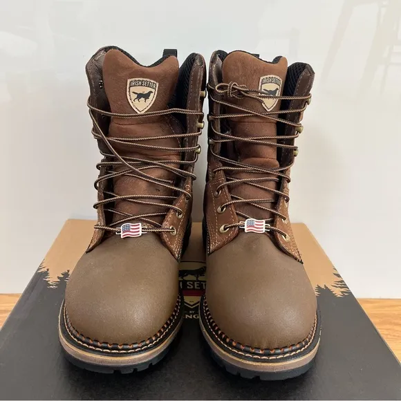Red Wing Irish Setter Men's Ramsey Brown and Black Work Boots