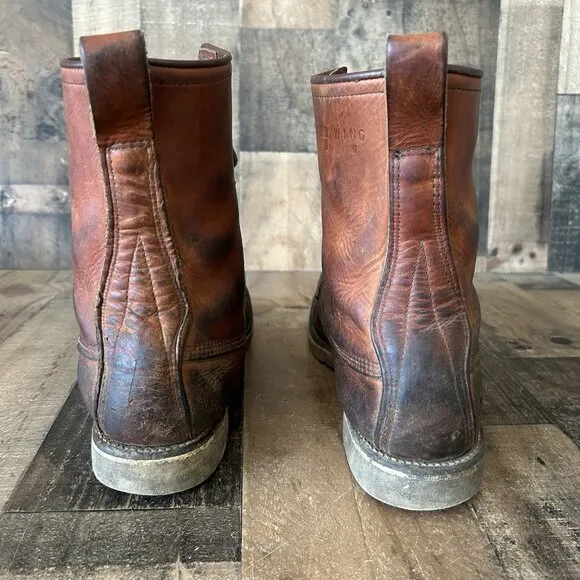 Red Wing Irish Setter Vintage Moc Toe Work Boots Mens 15 B