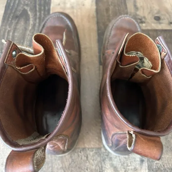 Red Wing Irish Setter Vintage Moc Toe Work Boots Mens 15 B