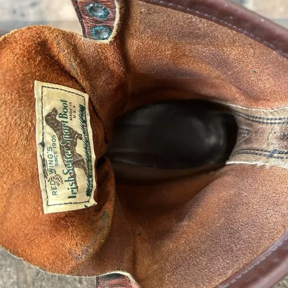 Red Wing Irish Setter Vintage Moc Toe Work Boots Mens 15 B