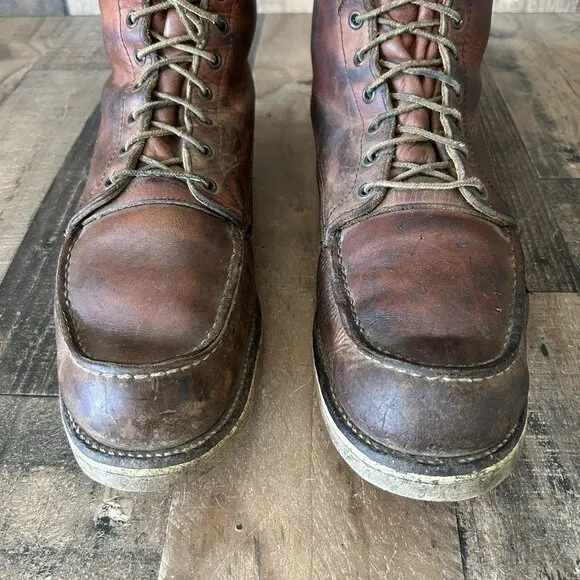 Red Wing Irish Setter Vintage Moc Toe Work Boots Mens 15 B
