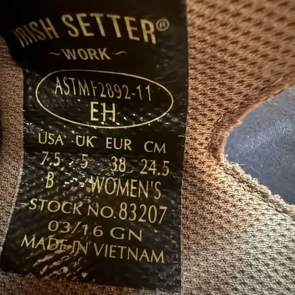 Red Wing Irish Setter Work Marshall Cowgirl Cowboy Boots Size 7.5 Women’s