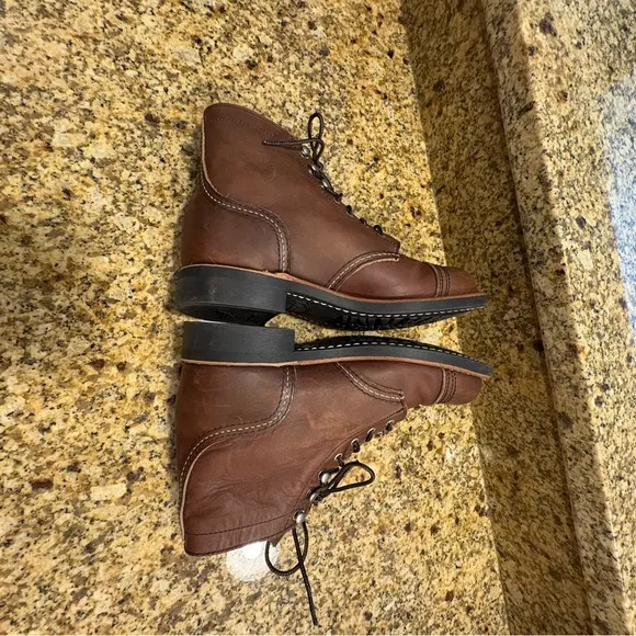 Red Wing Iron Ranger Boots Women’s Brown Leather Boots Size 6.5 EUC