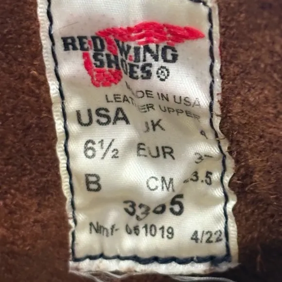 Red Wing Iron Ranger Boots Women’s Brown Leather Boots Size 6.5 EUC