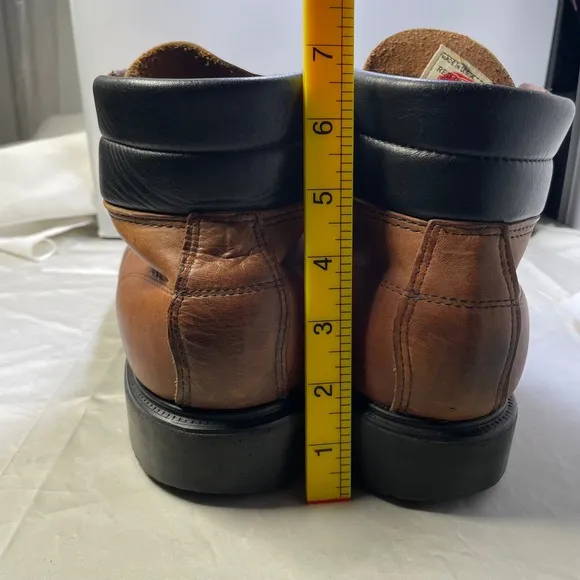 Red Wing Leather Work Boots Oil Resistant Non-Marking Soles Size 12 D