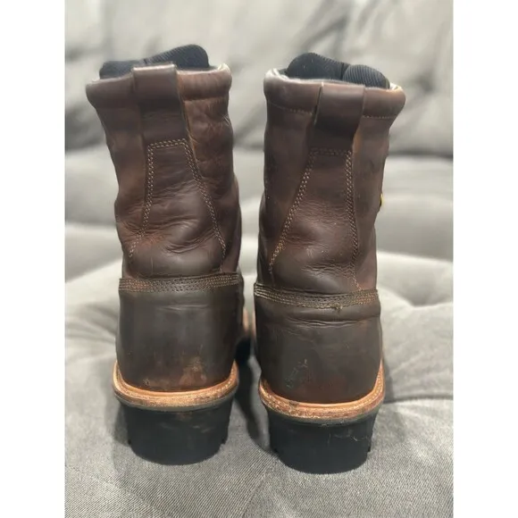 Red Wing LoggerMax 4420 Men's Waterproof Steel Safety Toe Boots Size 11 2E
