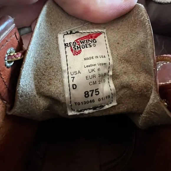 Red Wing Moc Toe 875 Heritage Boots