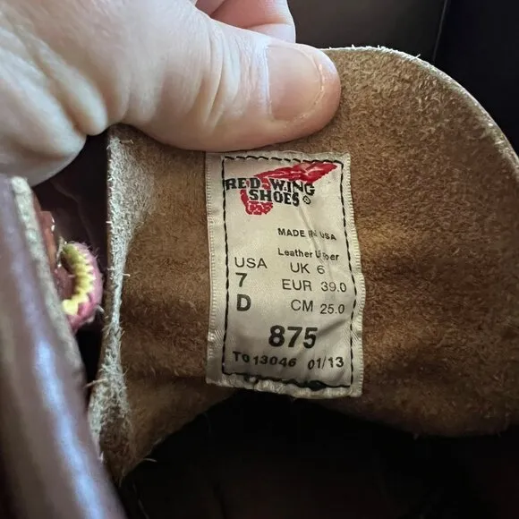 Red Wing Moc Toe 875 Heritage Boots