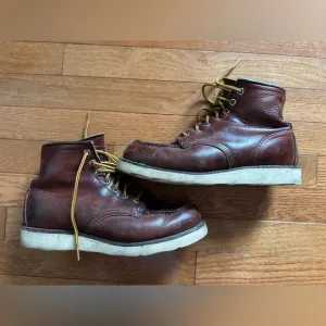 Red Wing Moc Toe Work Boots