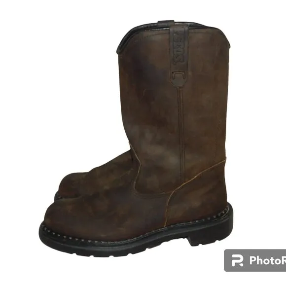 Red Wing Pecos E2 1170 EH Safety Leather Work Cowboy Western Boots Size 8.5