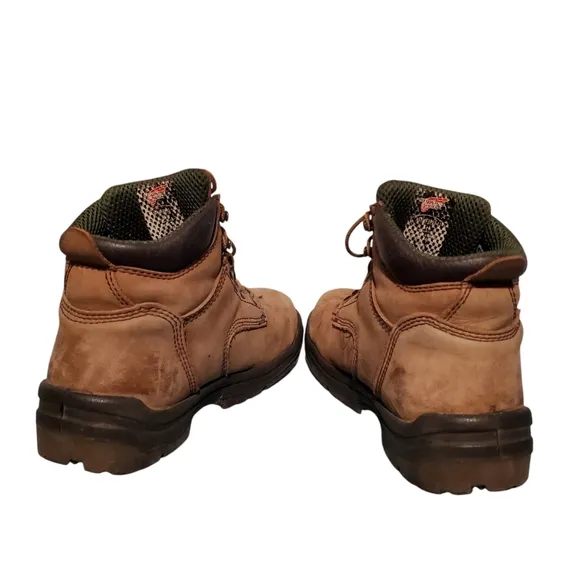 Red Wing Shoes 2892 Brown Leather Lace-Up Combat Ankle Work Boots Men's Size 7.5