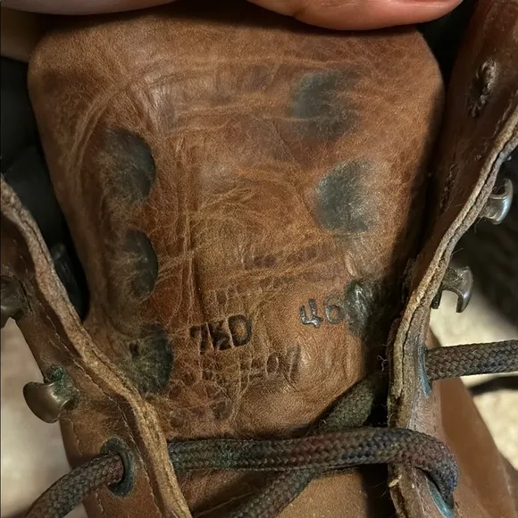 Red Wing Shoes Brown and Black Leather Boots with Rugged Sole