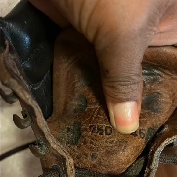 Red Wing Shoes Brown and Black Leather Boots with Rugged Sole