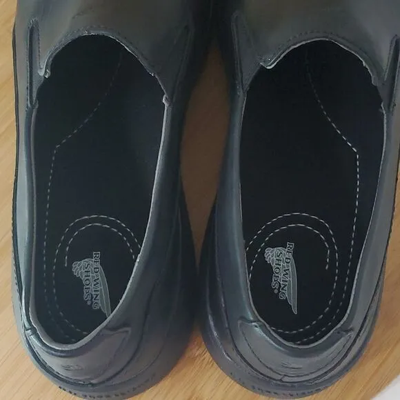Red Wing Shoes Women's Leather Slip On Work Shoe Black Size 9B Style 8330