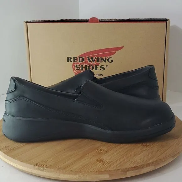 Red Wing Shoes Women's Leather Slip On Work Shoe Black Size 9B Style 8330