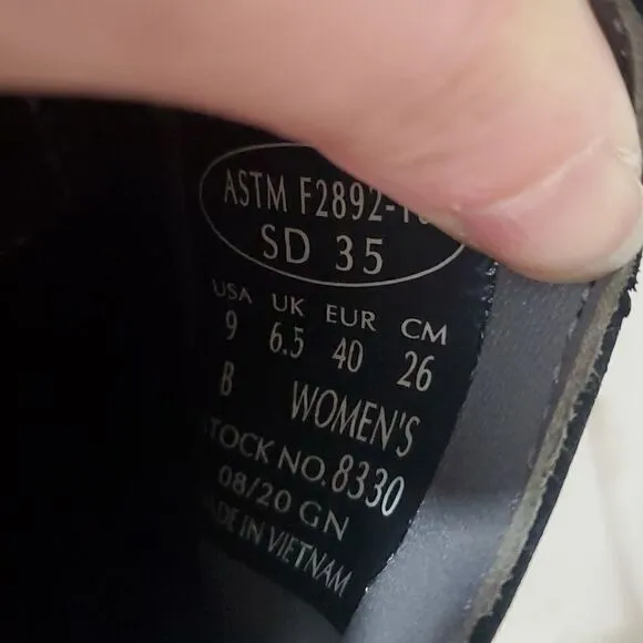 Red Wing Shoes Women's Leather Slip On Work Shoe Black Size 9B Style 8330
